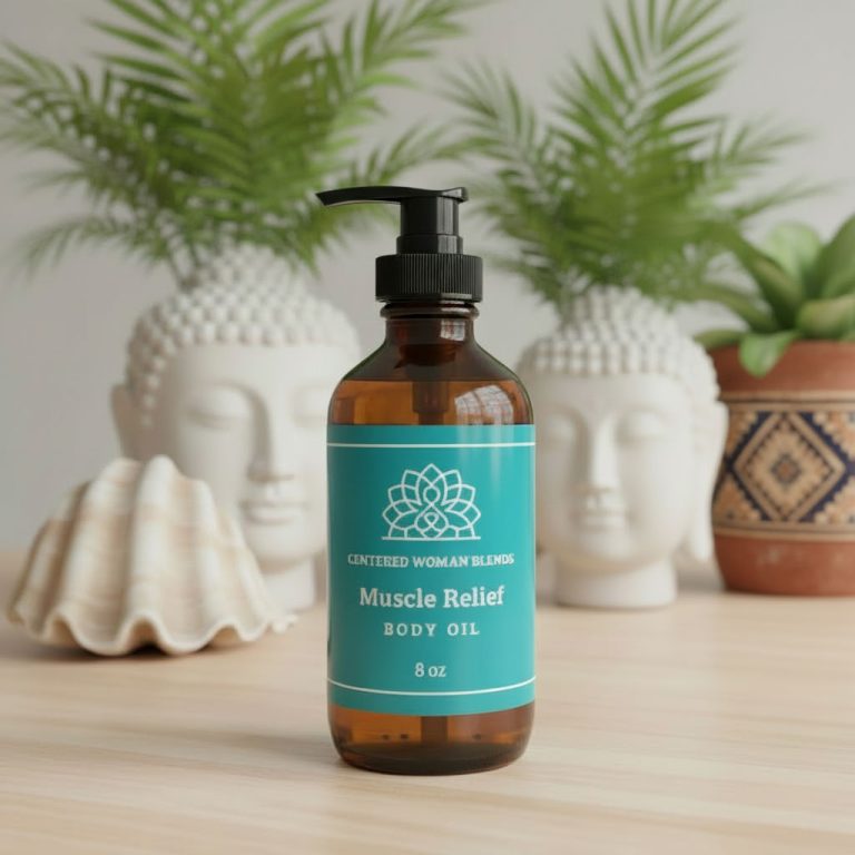 Muscle Relief Body Oil<br /> 8oz Glass Bottle